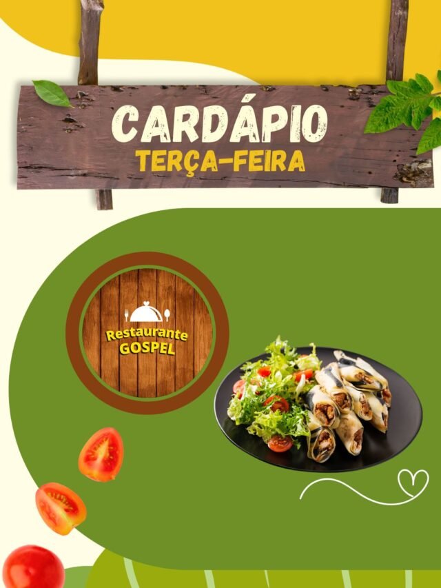 Cardápio de Terça-feira do Restaurante Gospel em Barra do Piraí