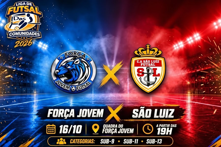 Promessa de Jogão: Força Jovem e São Luiz medem forças pela 2ª rodada da Copa das Comunidades